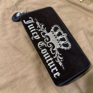 Juicy Couture Black and Silver Crown Wallet